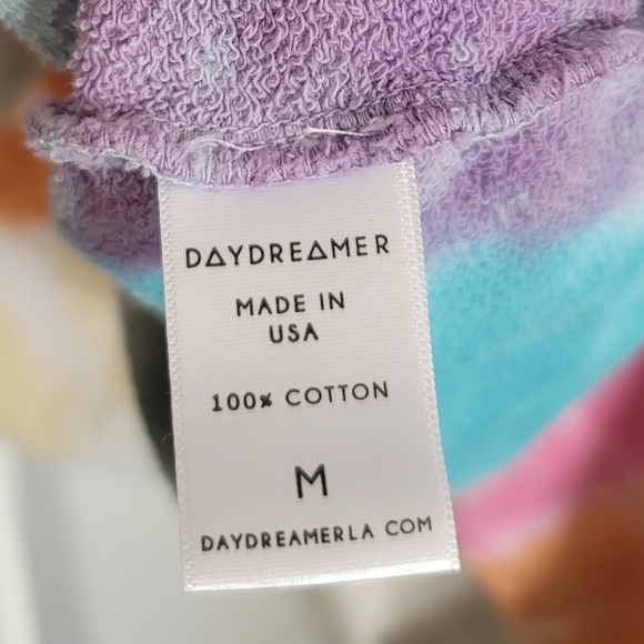 Daydreamer Tie Dye Crop Sweatshirt Rainbow - Picture 6 of 8